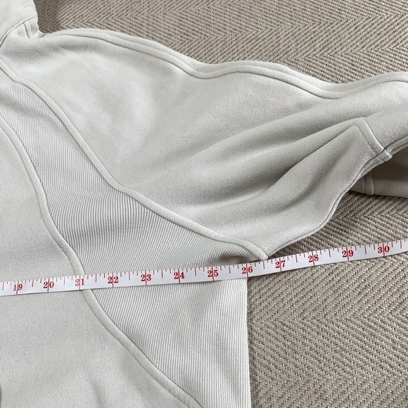 Lululemon Scuba Oversized Half-Zip Hoodie Natural Ivory - Picture 10 of 11